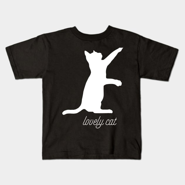 lovely cat Kids T-Shirt by Dream Store